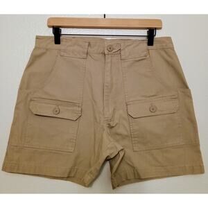 Vtg Original Cascade Since 1933 Cargo Shorts Tan Workwear Gorpcore Utility SZ 34